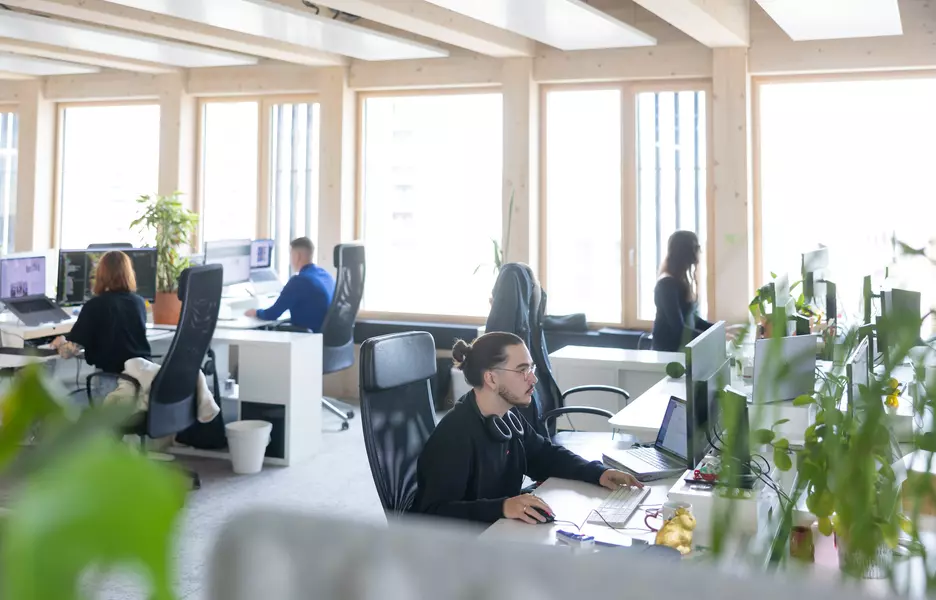 Photo de l'intérieur des bureaux de MiNT