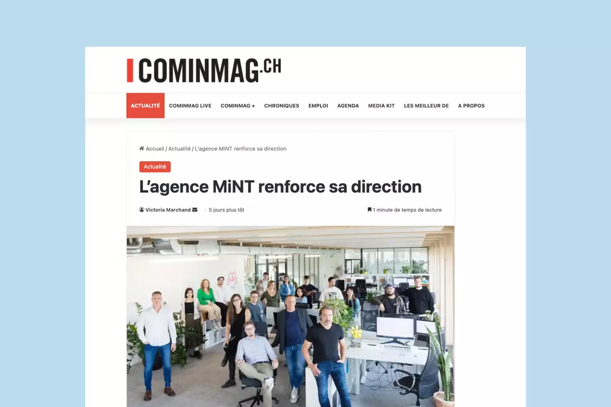 Image de l'article sur la page du site Cominmag